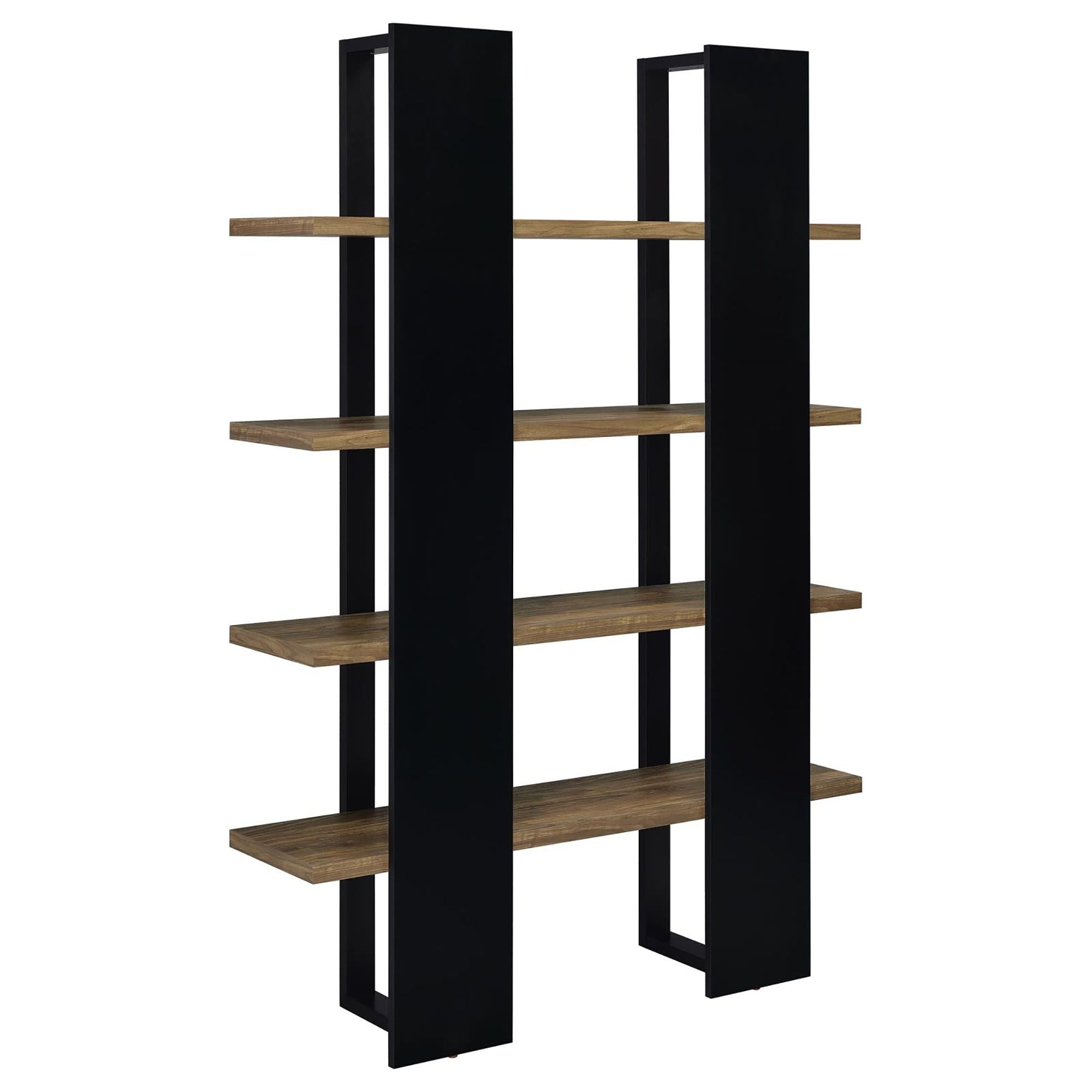 Display Your Collection on a Sleek Two-Tone Bookcase