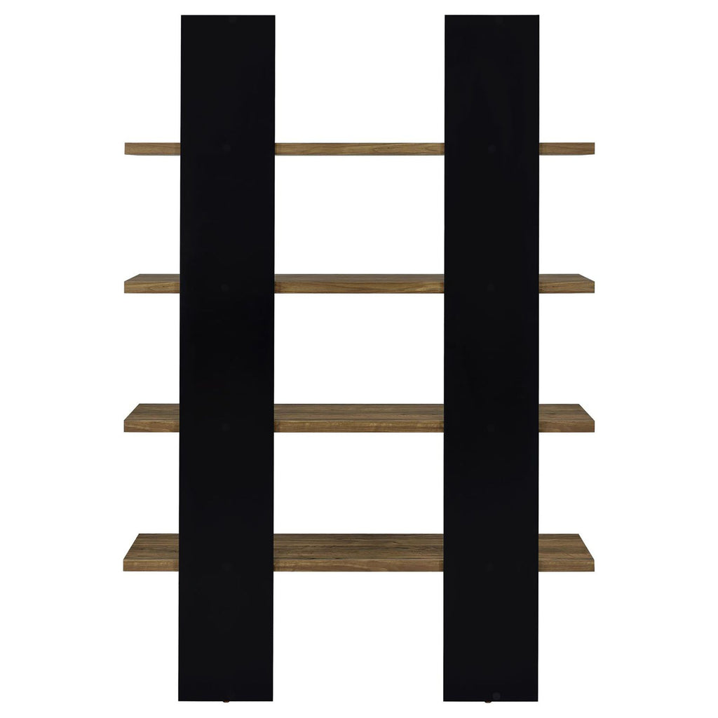Display Your Collection on a Sleek Two-Tone Bookcase
