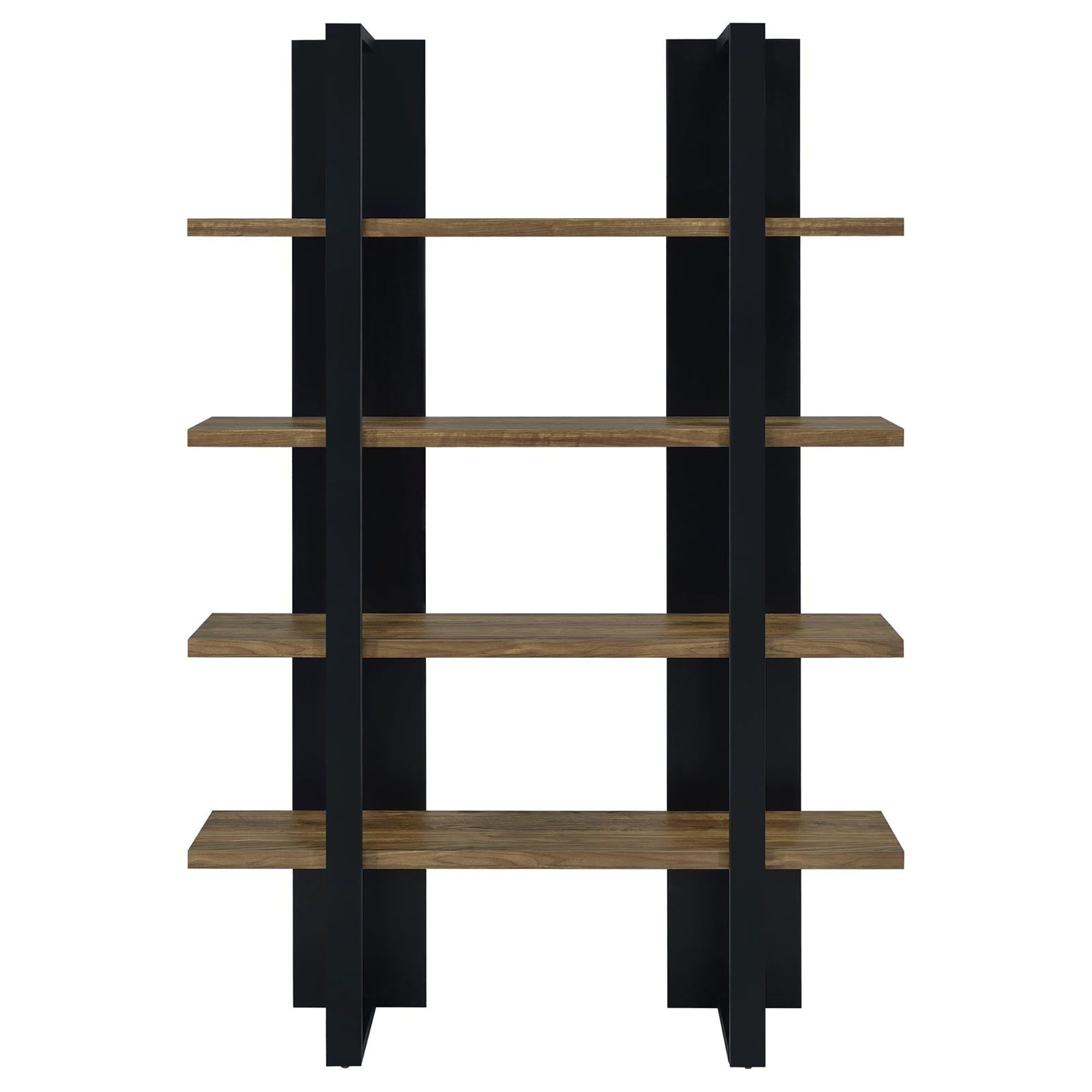 Display Your Collection on a Sleek Two-Tone Bookcase