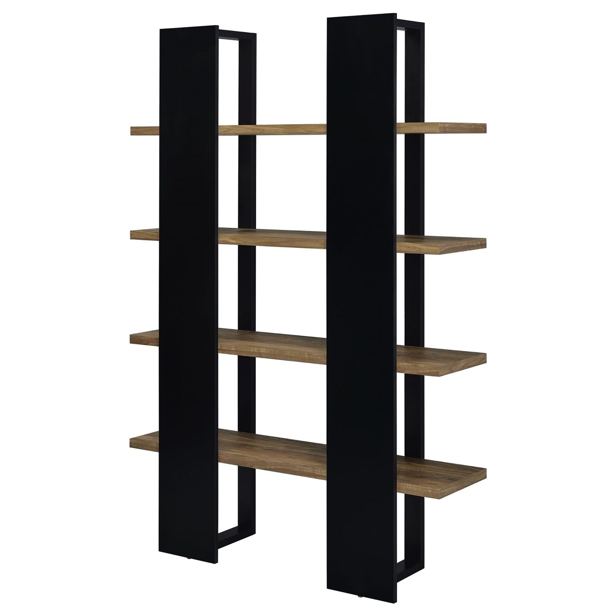 Display Your Collection on a Sleek Two-Tone Bookcase