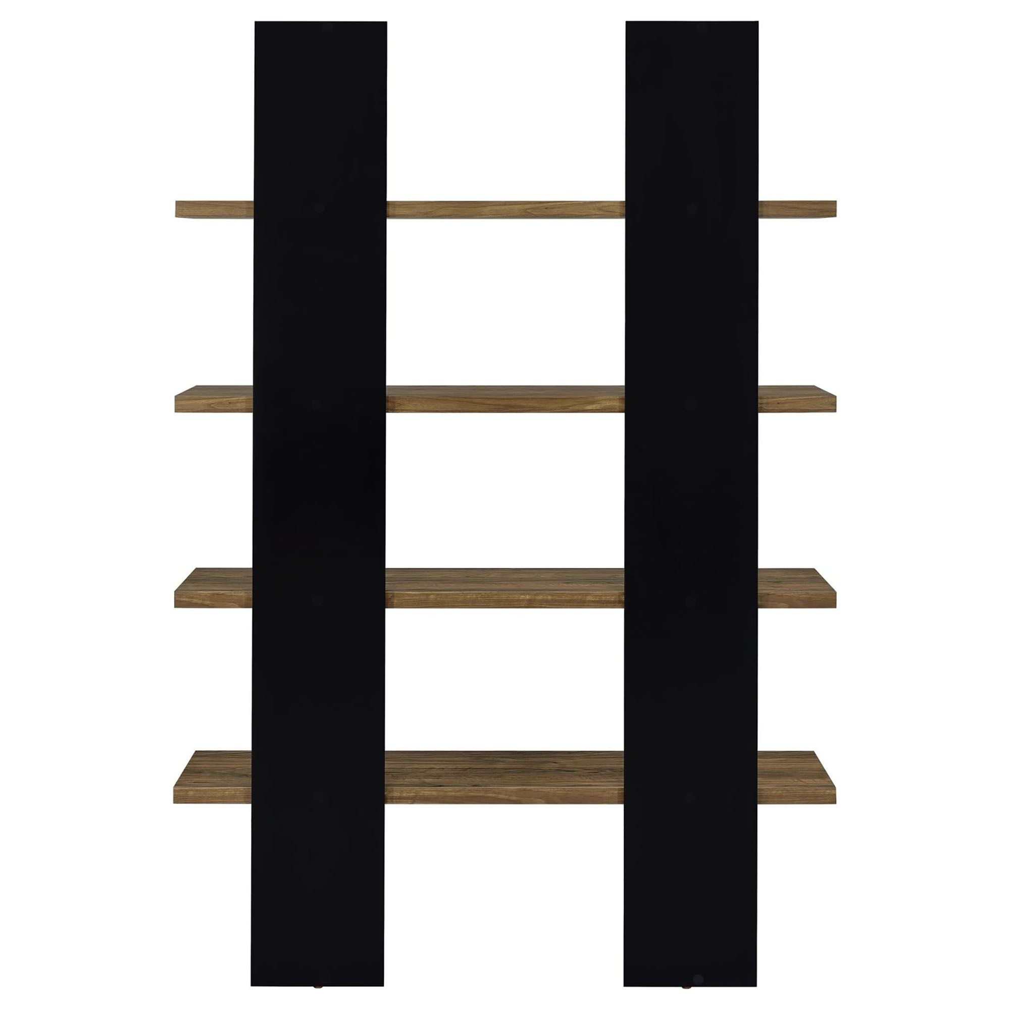 Display Your Collection on a Sleek Two-Tone Bookcase
