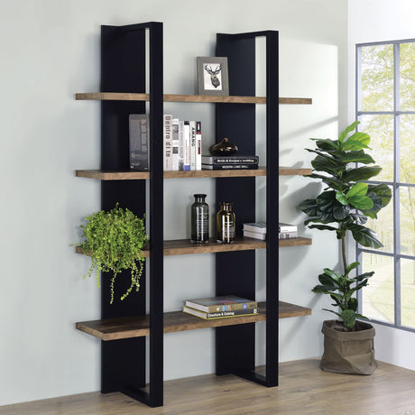Display Your Collection on a Sleek Two-Tone Bookcase