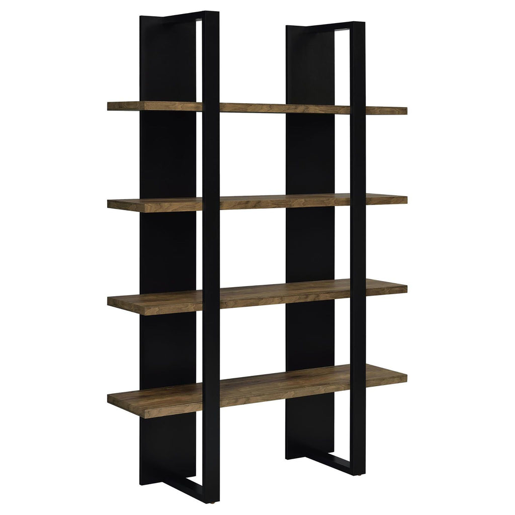 Display Your Collection on a Sleek Two-Tone Bookcase