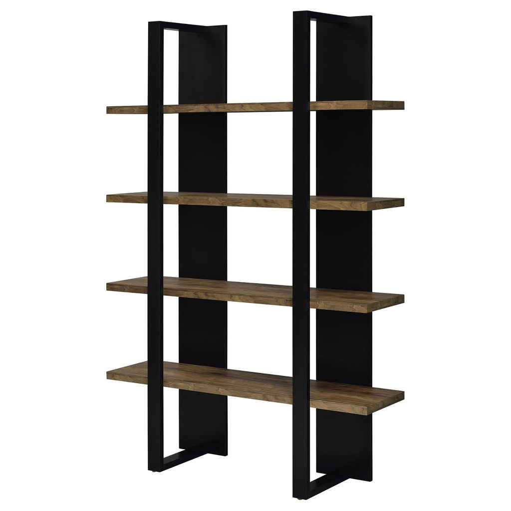 Display Your Collection on a Sleek Two-Tone Bookcase