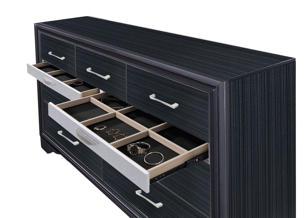 Naima Dresser with Dedicated Jewelry Drawer