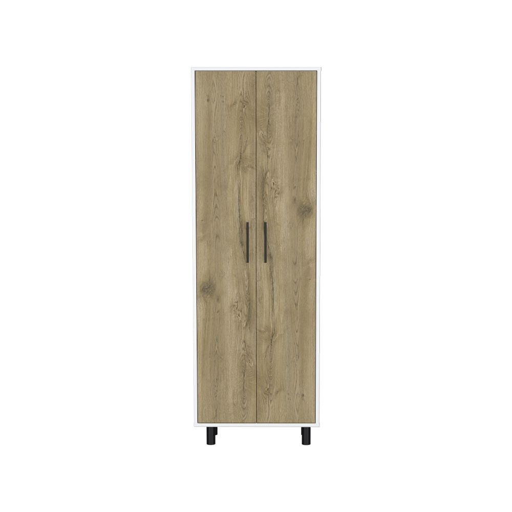 Space-Saving Multistorage Pantry Cabinet with Five Shelves