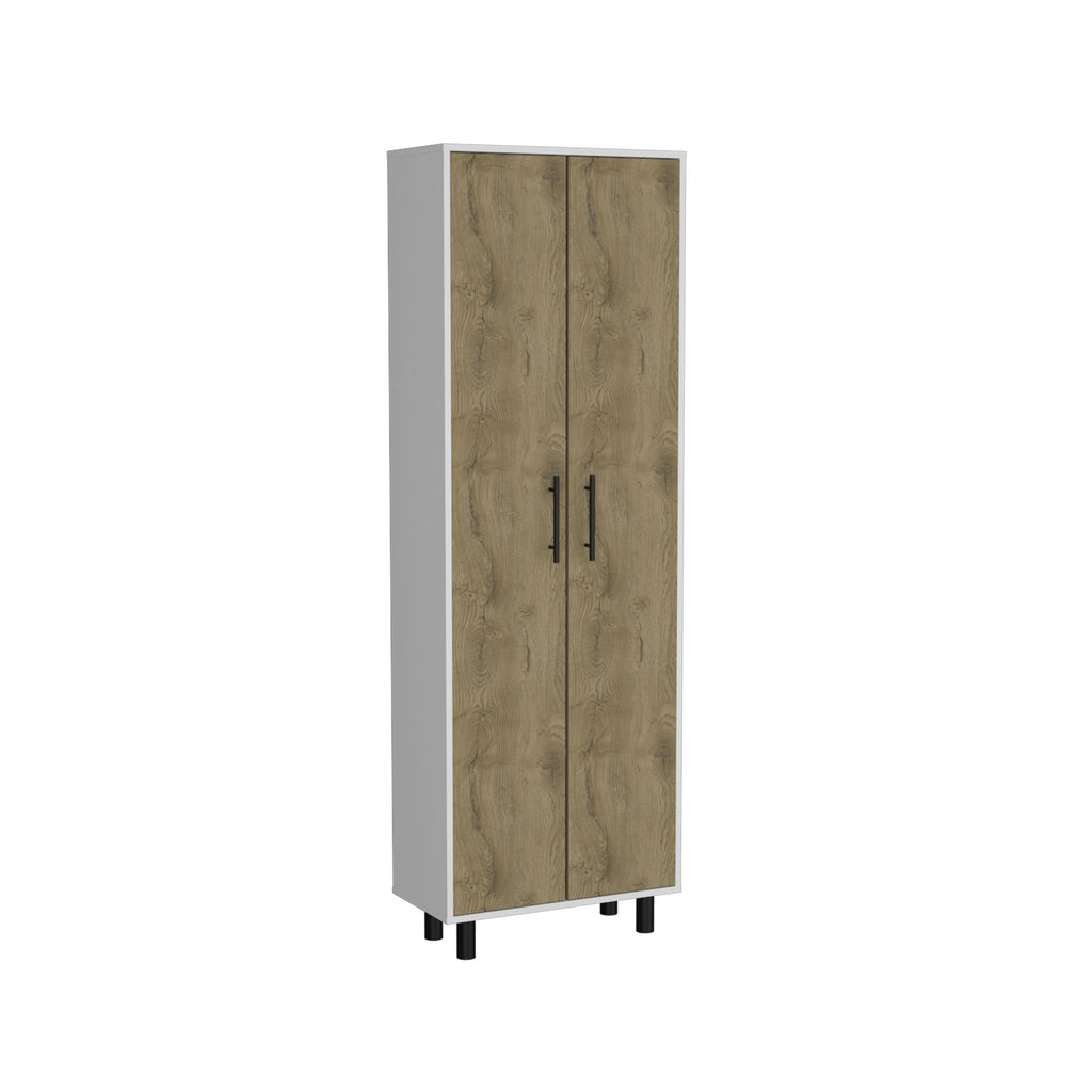 Space-Saving Multistorage Pantry Cabinet with Five Shelves