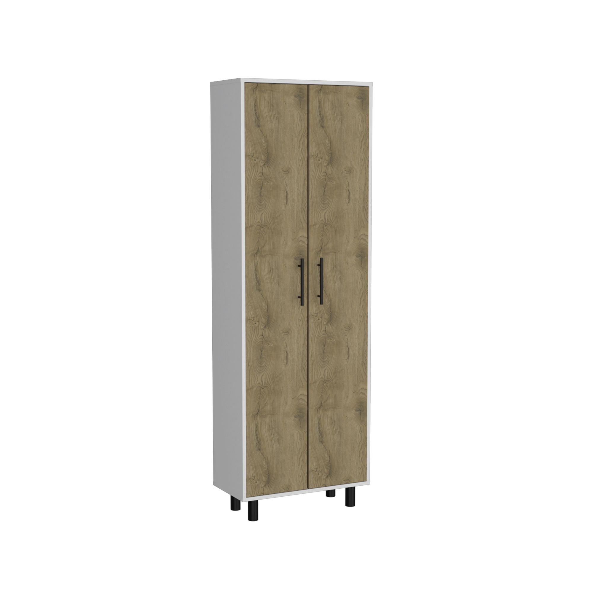 Space-Saving Multistorage Pantry Cabinet with Five Shelves