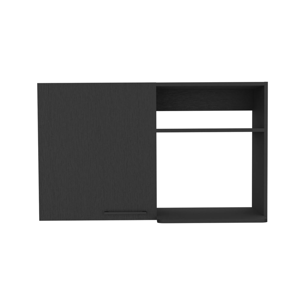 Napoles One Door Wall Cabinet: Two Open Shelves for Kitchen Storage