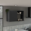 Napoles One Door Wall Cabinet: Two Open Shelves for Kitchen Storage