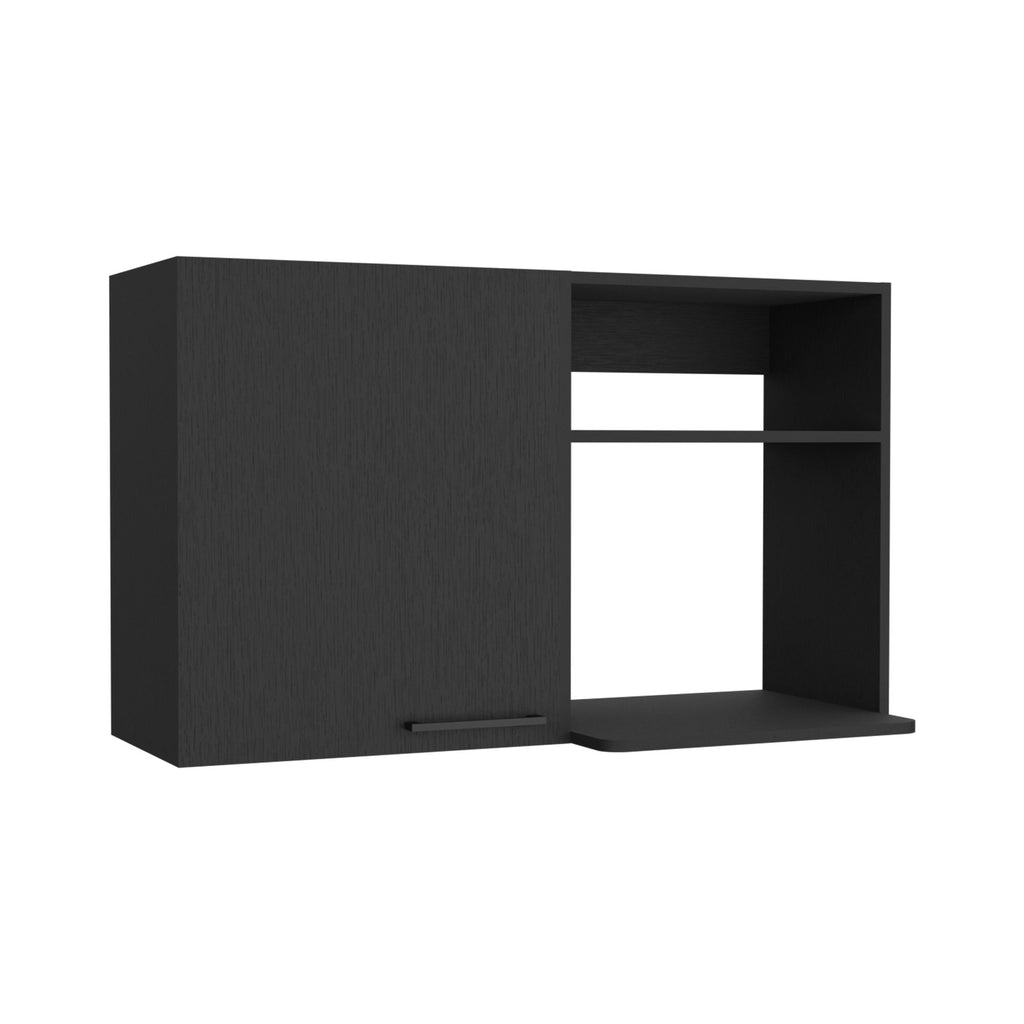 Napoles One Door Wall Cabinet: Two Open Shelves for Kitchen Storage