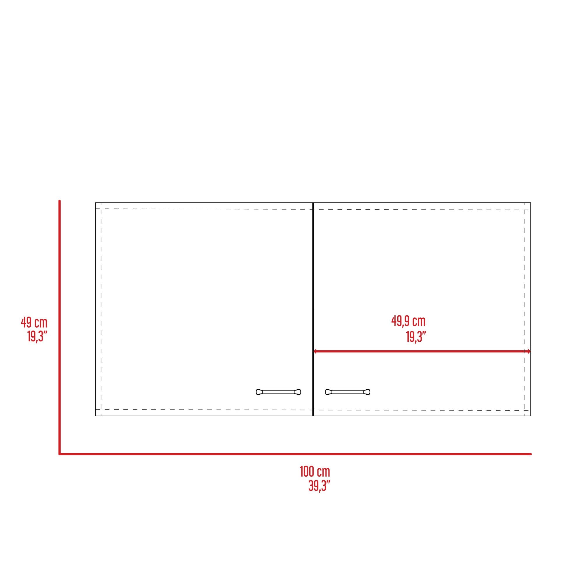 Tuhome Napoles Wall Cabinet with Two Doors