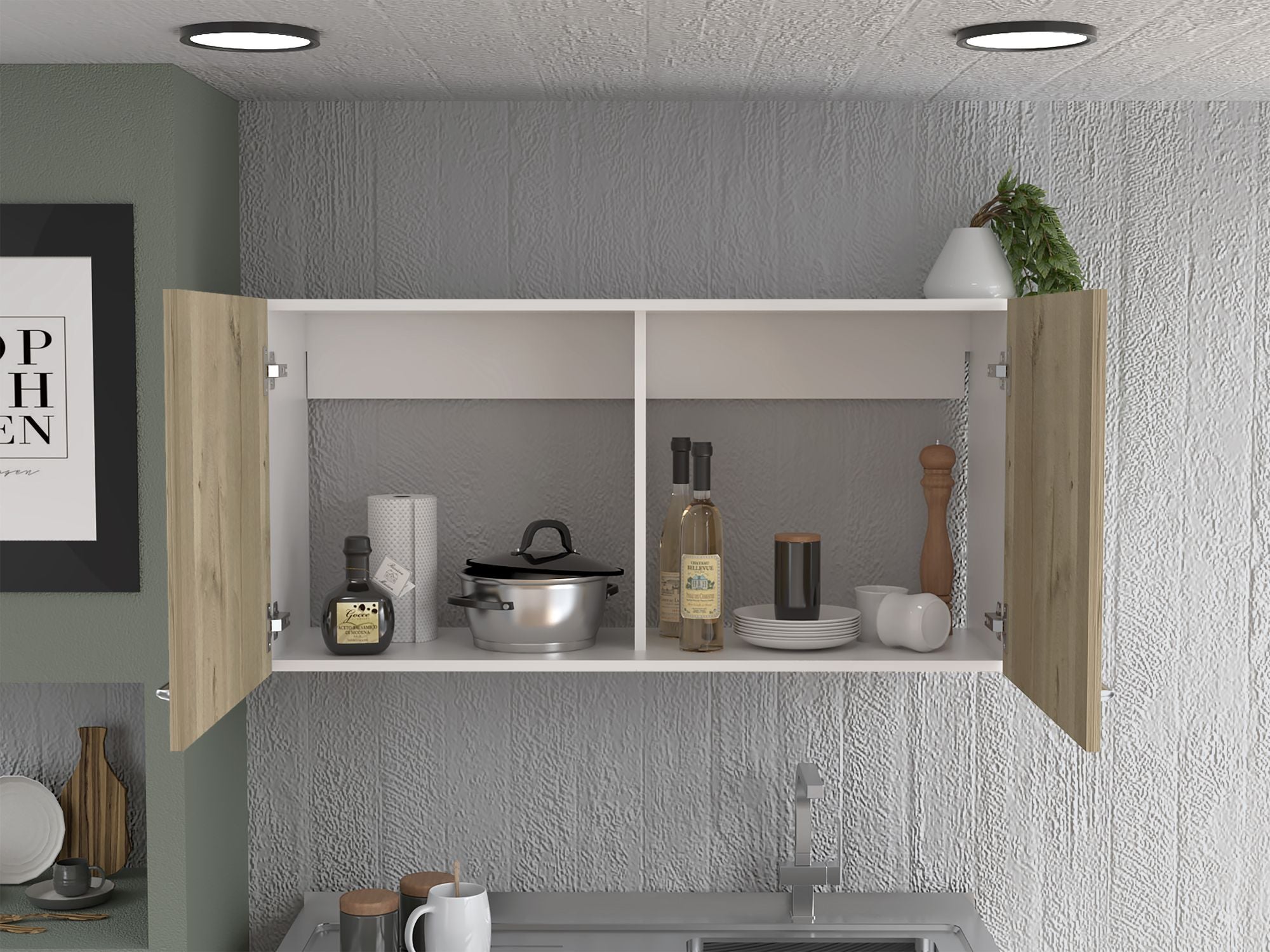 Tuhome Napoles Wall Cabinet with Two Doors