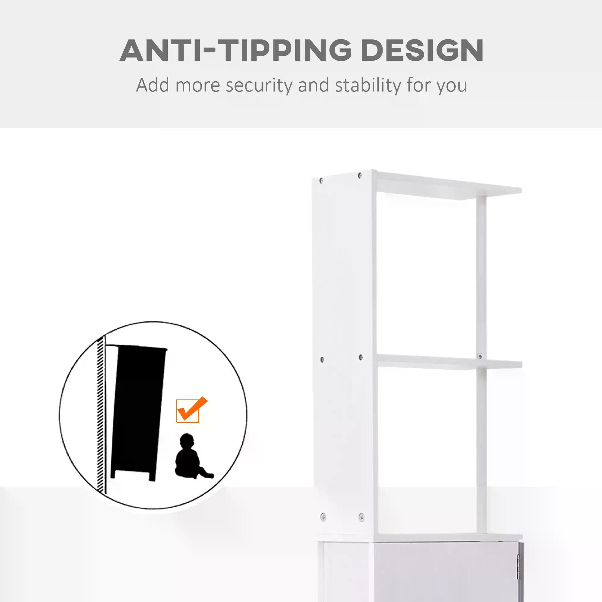 Maximize Bathroom Storage with Slim Space-Saving Cabinet