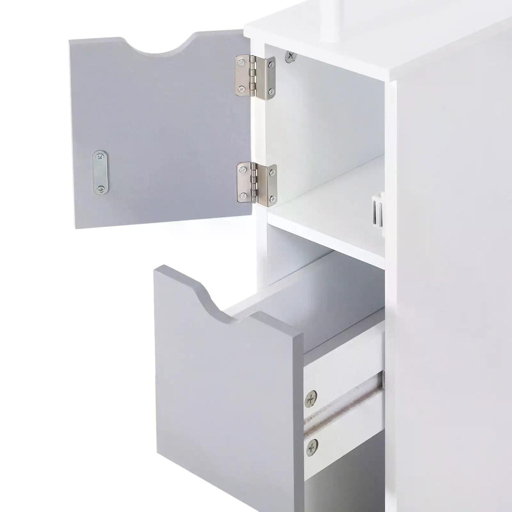 Maximize Bathroom Storage with Slim Space-Saving Cabinet