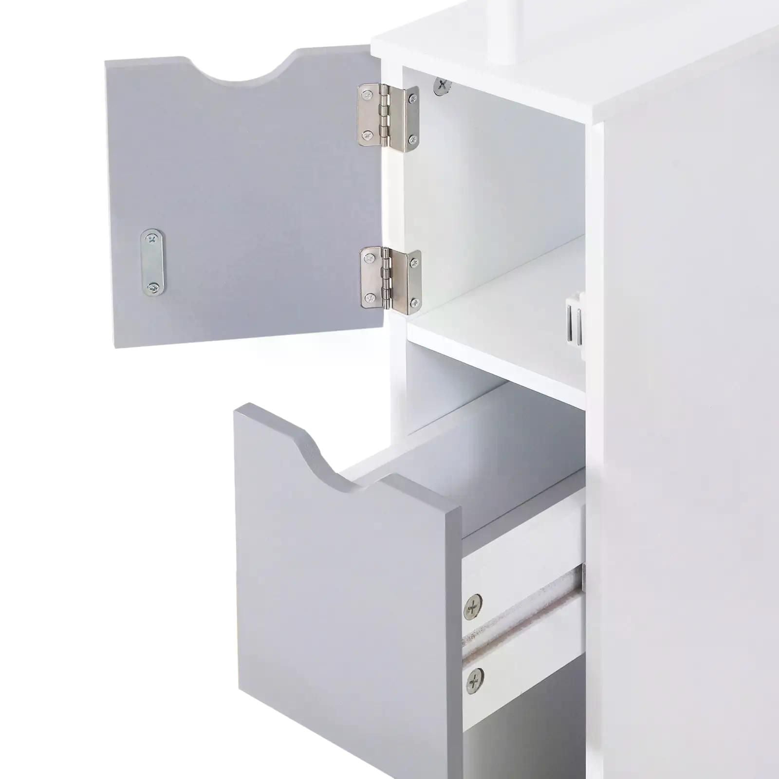 Maximize Bathroom Storage with Slim Space-Saving Cabinet