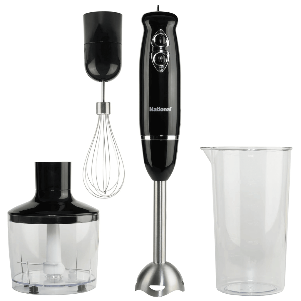 National Multi-Purpose 4-in-1 Immersion Hand Blender - Black