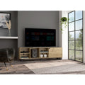 Native TV Stand for TVs up to 70 – Four Open Shelves, Five Legs