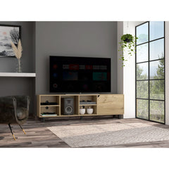 Native TV Stand for TVs up to 70 – Four Open Shelves, Five Legs