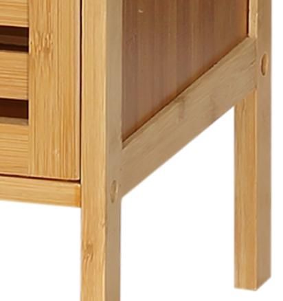 Under-Sink Storage Cabinet with Ventilated Slatted Doors