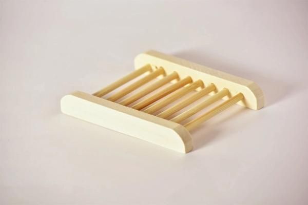 Natural Bamboo Soap Dish – everyday Self-Draining Soap Holder for Bathroom & Kitchen
