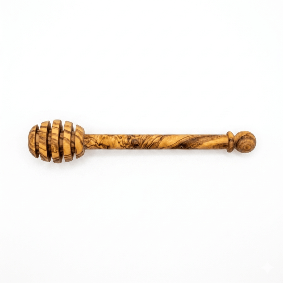 Handcrafted Honey Dipper with Precision-Cut Ridges