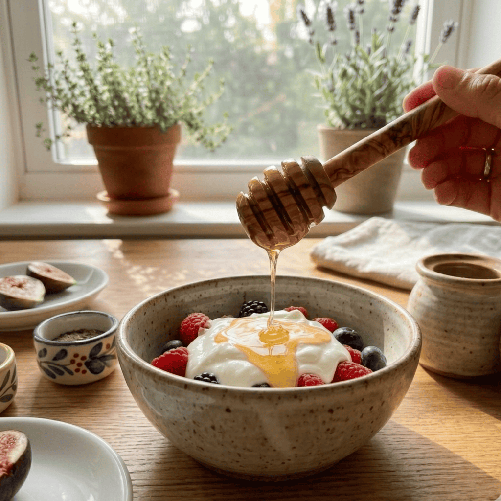 Handcrafted Honey Dipper with Precision-Cut Ridges