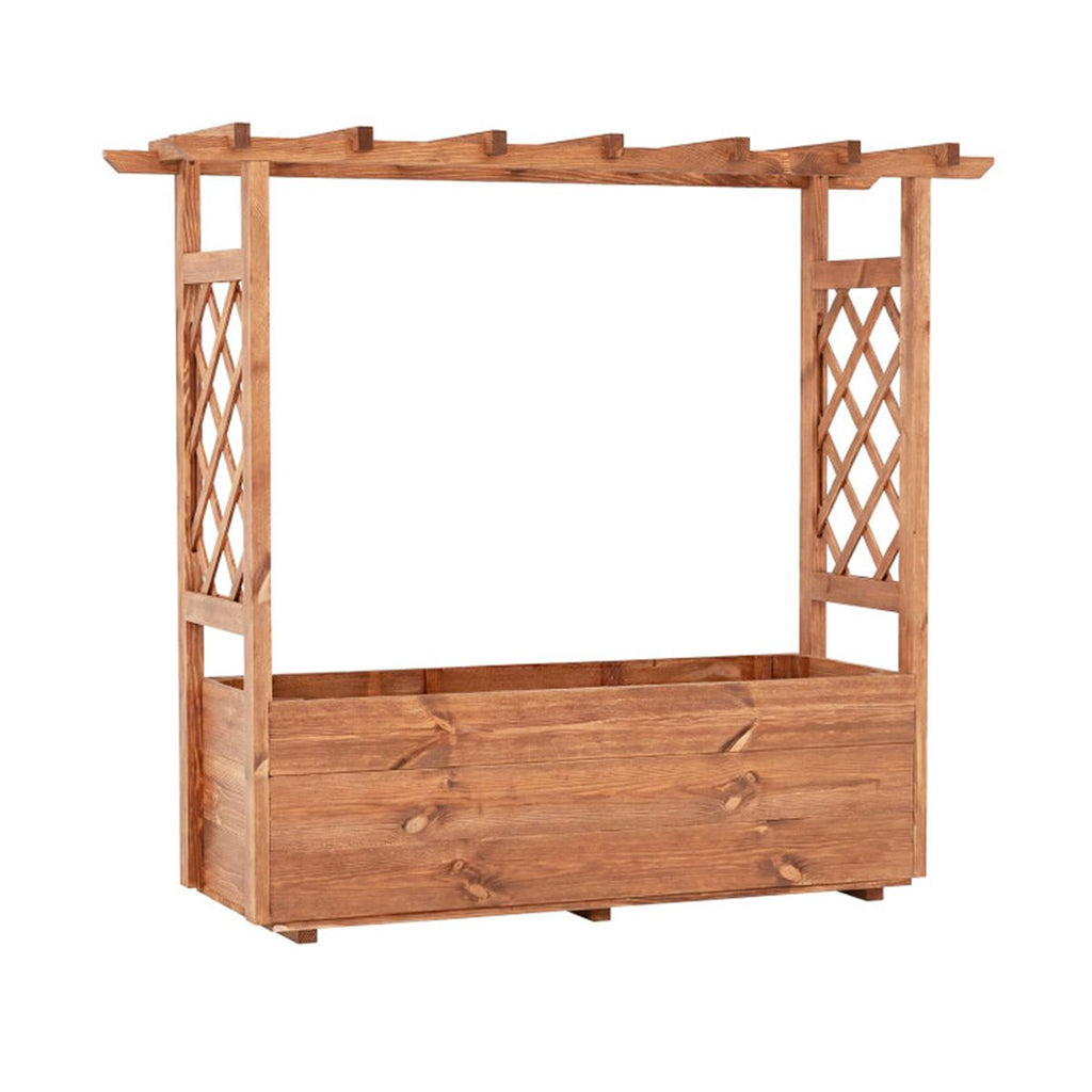 Raised Garden Bed with Hanging Roof