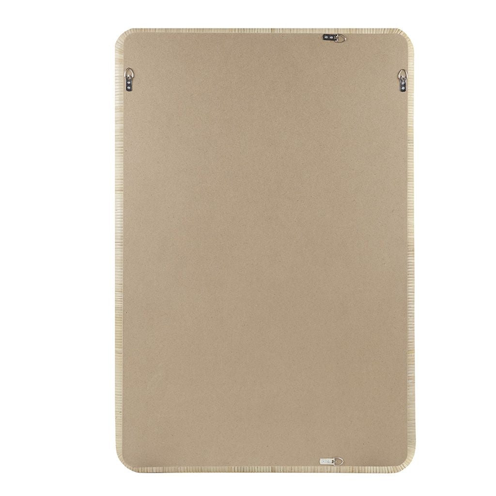 Natural-Texture Rectangle Wall Mirror