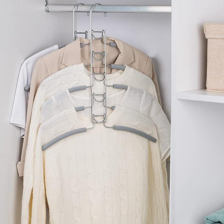 Multi-Layer Space-Saving Clothes Hangers for Sweaters, Coats, and Blouses