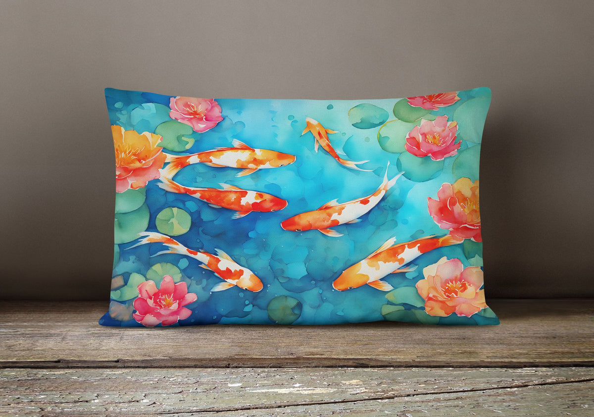 Koi Fish Decorative Pillow with Nautical Character