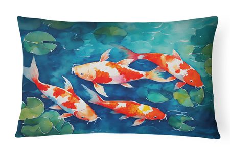 Nautical Koi Fish Decorative Throw Pillow