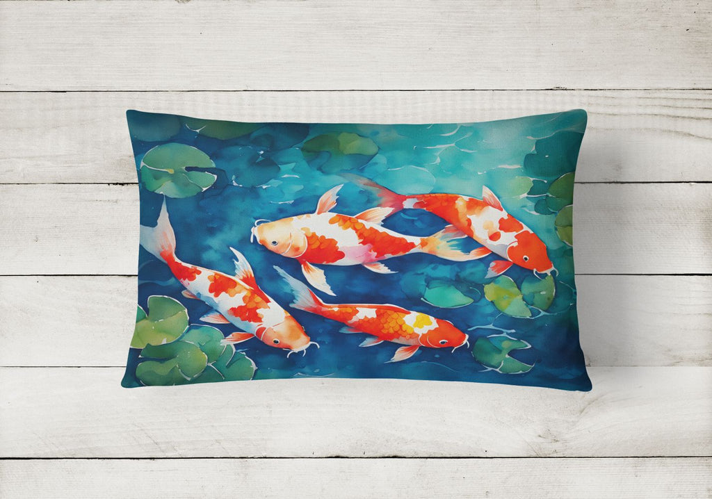 Nautical Koi Fish Decorative Throw Pillow