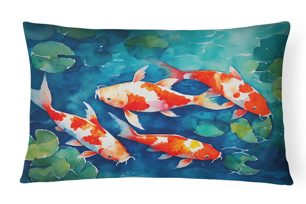 Nautical Koi Fish Decorative Throw Pillow
