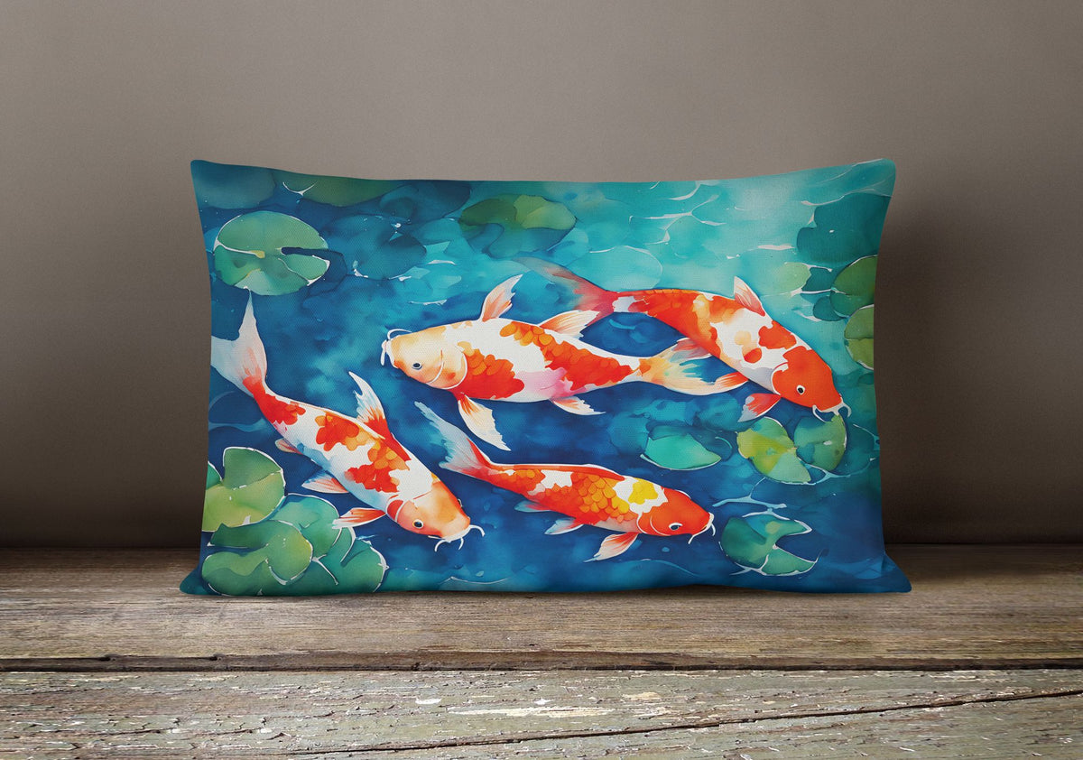 Nautical Koi Fish Decorative Throw Pillow