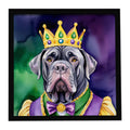 Neapolitan Mastiff King of Mardi Gras Framed Art