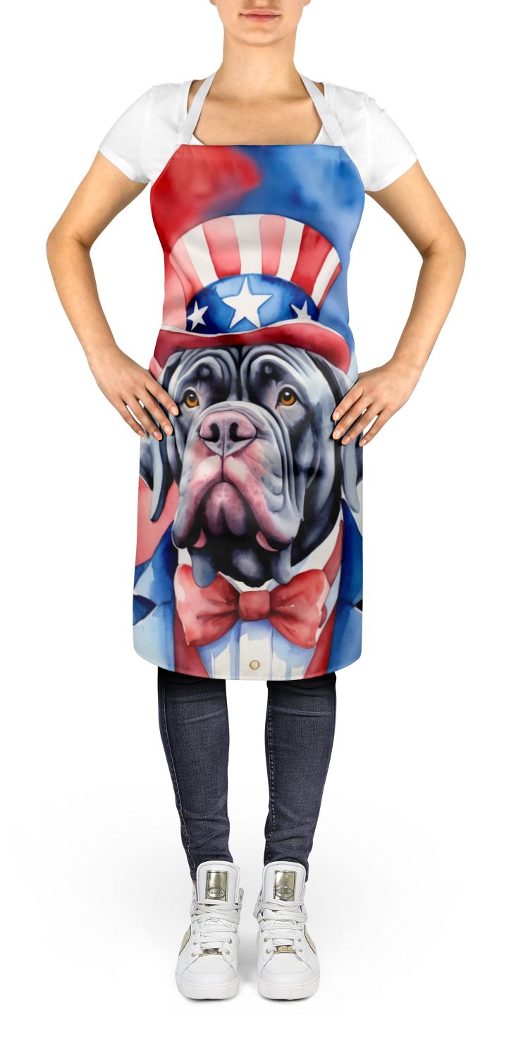 Patriotic Neapolitan Mastiff Unisex Bib Apron
