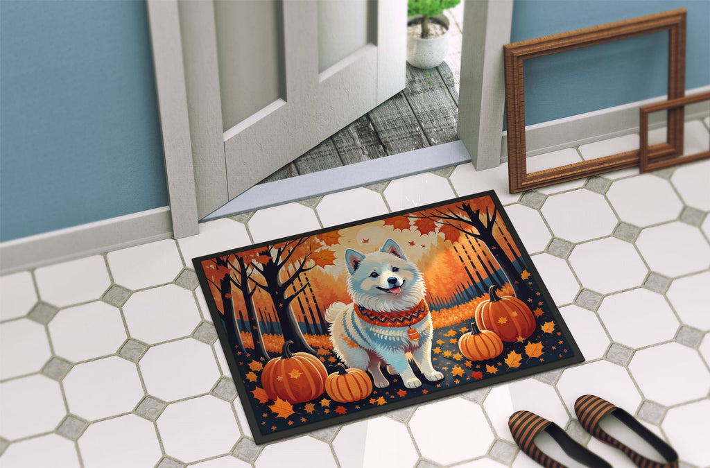 American Eskimo Fall Artwork Doormat