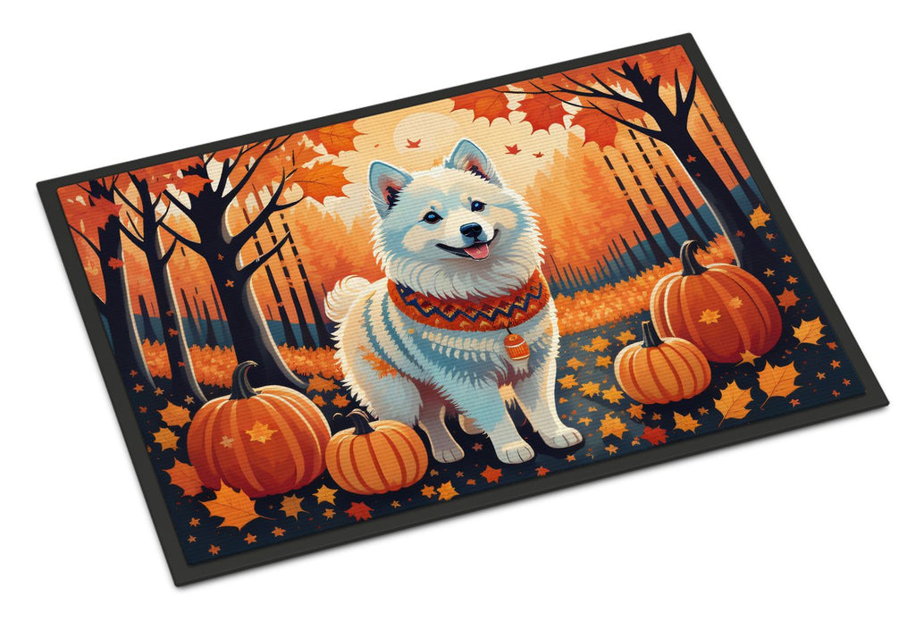 American Eskimo Fall Artwork Doormat