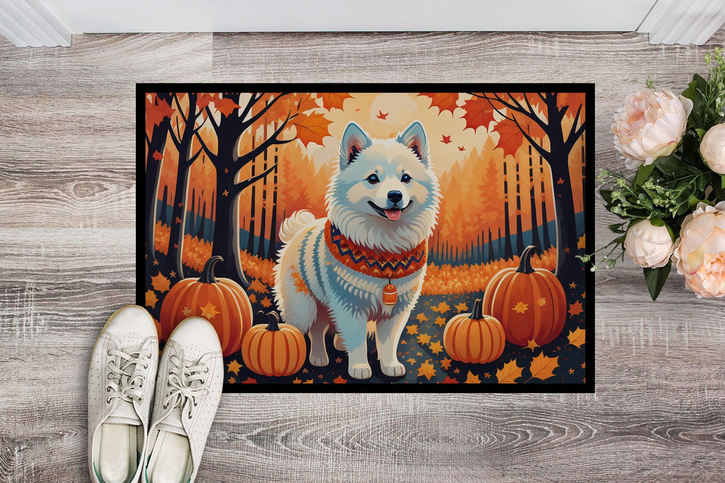 American Eskimo Fall Artwork Doormat