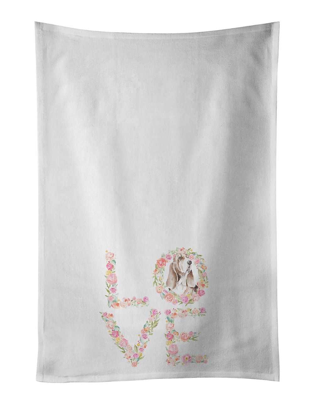 Basset Hound LOVE Kitchen Towel Set