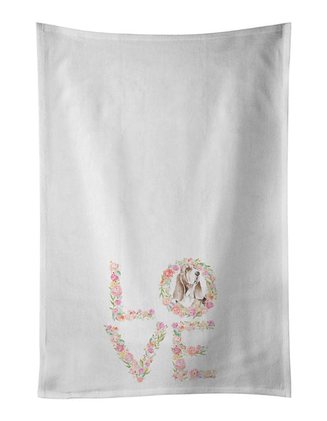 Basset Hound LOVE Kitchen Towel Set