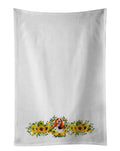 Basset Hound in Sunflowers Kitchen Towel Set
