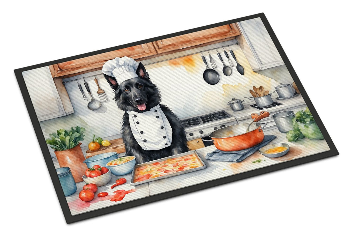 NEW Belgian Sheepdog The Chef Doormat Front Door Mat Indoor Outdoor Rugs for Entryway, Non