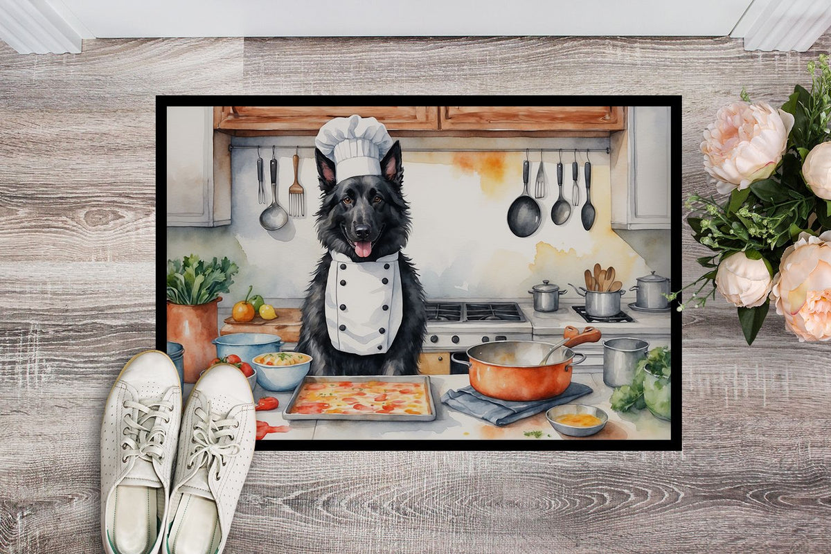 NEW Belgian Sheepdog The Chef Doormat Front Door Mat Indoor Outdoor Rugs for Entryway, Non