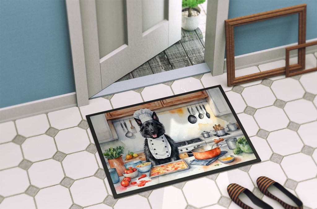 NEW Belgian Sheepdog The Chef Doormat Front Door Mat Indoor Outdoor Rugs for Entryway, Non
