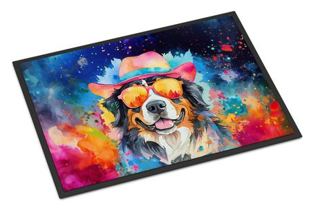 Bernese Mountain Dog Hippie Dawg Doormat