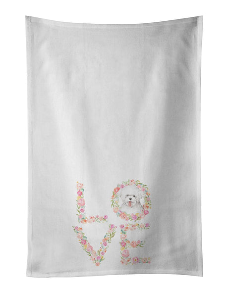 Bichon Frise LOVE Valentine's Kitchen Towel Set