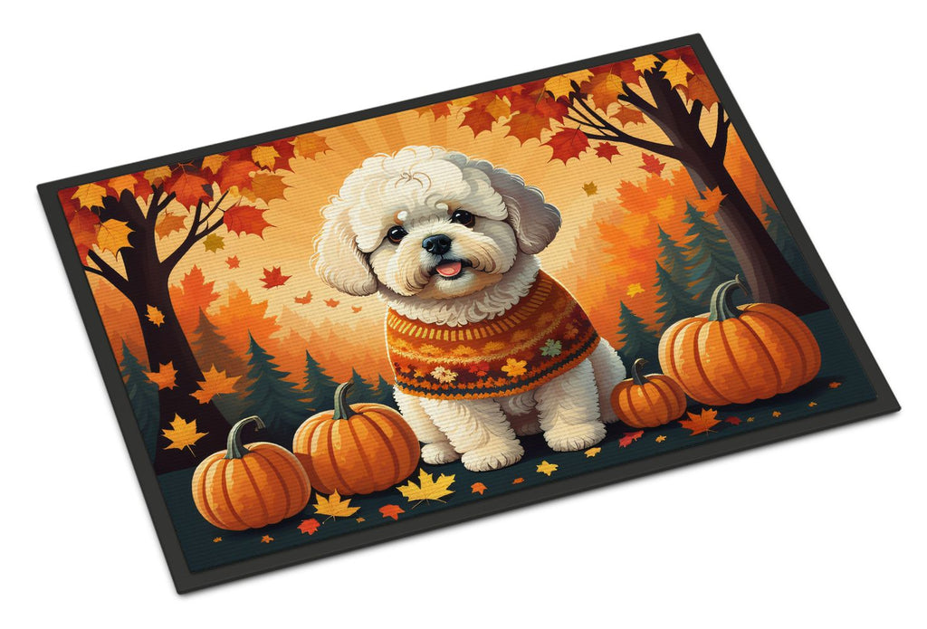Bichon Frise Fall Indoor-Outdoor Doormat
