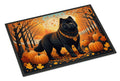 Black Chow Chow Fall Indoor-Outdoor Doormat